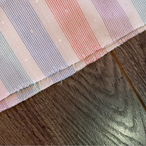 Vintage House dress handmade pastel striped with belt - Picture 8 of 10